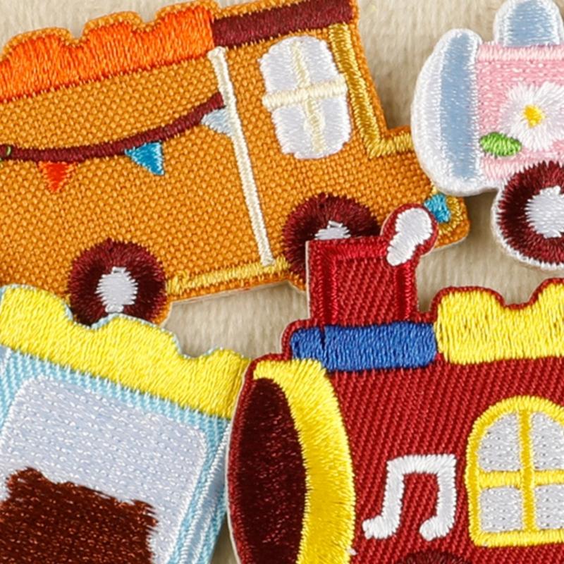 6 Pcs Lovely Toy Car Embroidered Patches Sew on Patches Cartoon Car Iron on Patches Clothing Patches Sewing Patches