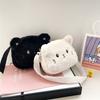 Cartoon Cat Baby Girls Crossbody Bags Cute Soft Plush Children'S Shoulder Bag Winter Kids Furry Handbags Coin Purse