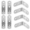 10 Pcs Wood Bracket Small Brackets Metal Shelf for Braces Cabinet Angle Stainless Steel Corner