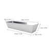 Mud Pan 14 Inch Mud Pan 210 Stainless Steel High Strength Smoothly  Tool Tray Bucket for Cement Mortar Putty Paint Mixing