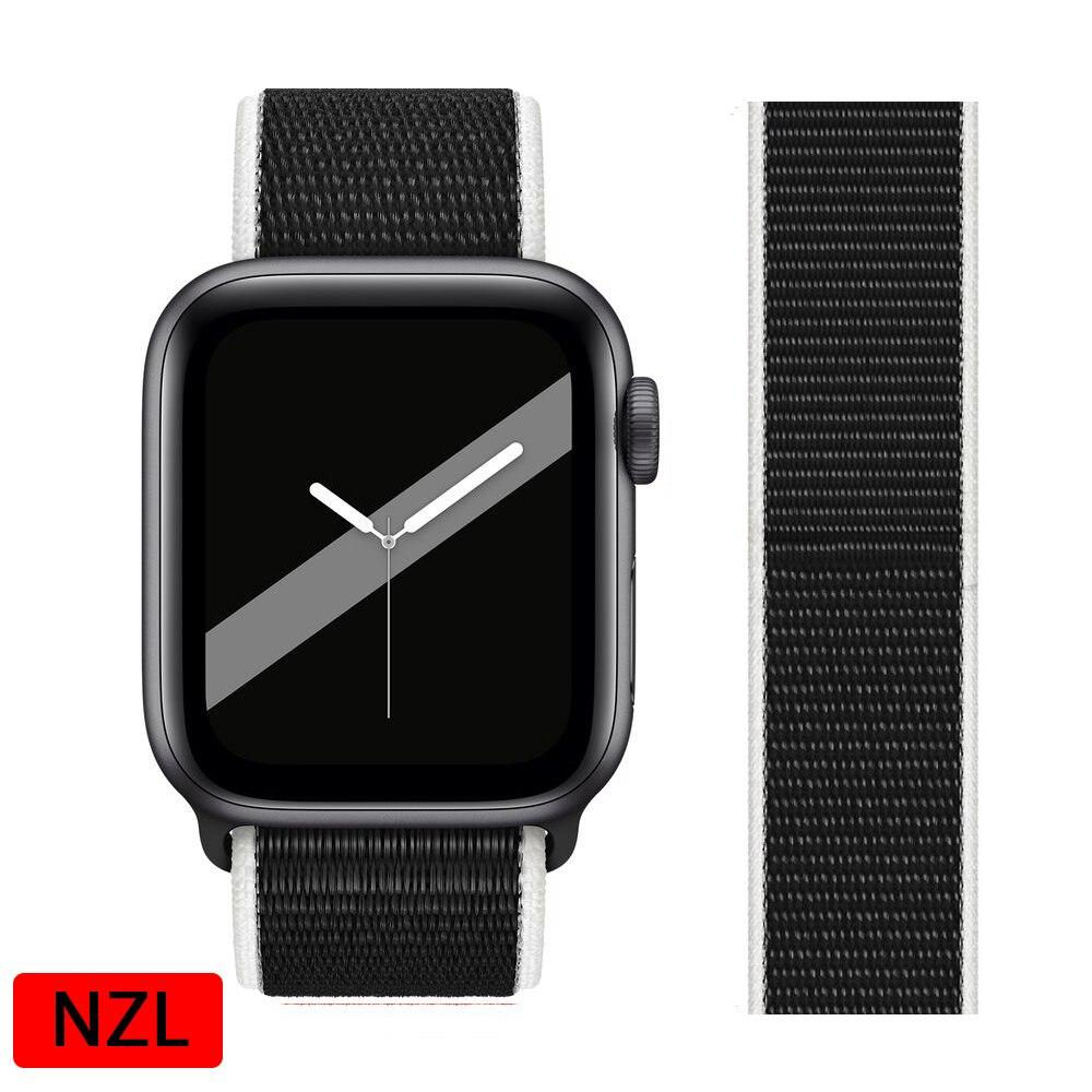 Nylon Strap for Apple Watch Band 44mm 40mm 42mm 38mm Wristband Belt International Collection Sport Loop Bracelet iWatch 5 4 3 Se 6