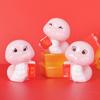 New Year Decorative Cartoon Snake Year Small Decorative Item for Attracting Wealth and Good Fortune Resin Handicrafts
