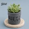 Environmentally Friendly Planter Pot Small Column Vintage Planter Mini Roman Embossed Flower Greek Relief Plant Pot Pillar Shaped Container