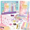 DIY Gold Foil Journal Set for Kids Scrapbook Craft Kit Boys Girls Age 4+ Gift with Stickers
