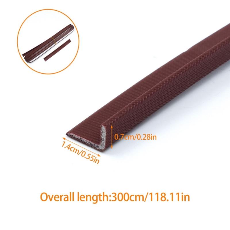 3 Meter Praktische Schranktür-Dichtungsleisten L-förmiges Design für Hohe Schalldämmung und Staubbeständigkeit