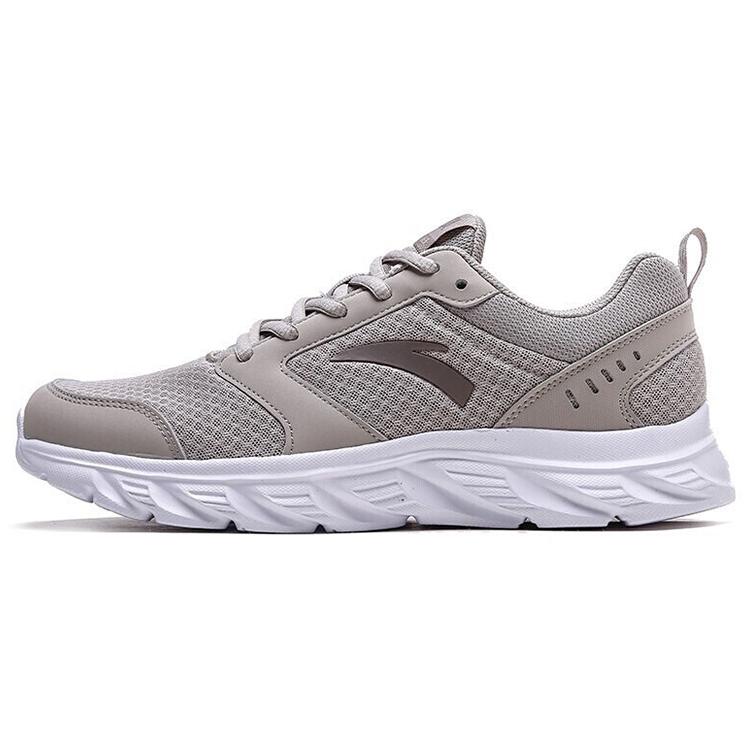 New Anta Cushioning, Breathable, Lightweight Low Top Running Shoes Men's Gray White 91915581-4