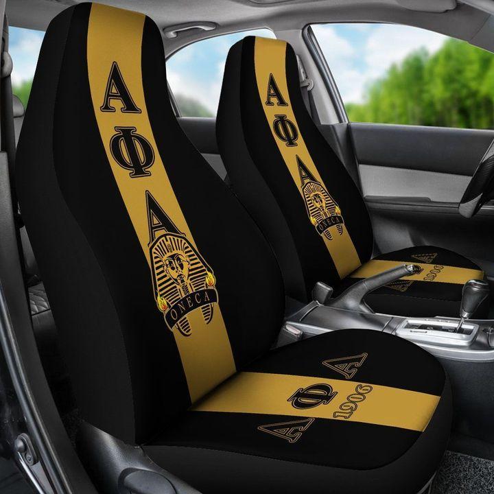 INSTANTARTS Alpha Phi Alpha Straight Design Car Seat Cover Fit Most of Auto Heavy-Duty Nonslip Car Seat Covers Car