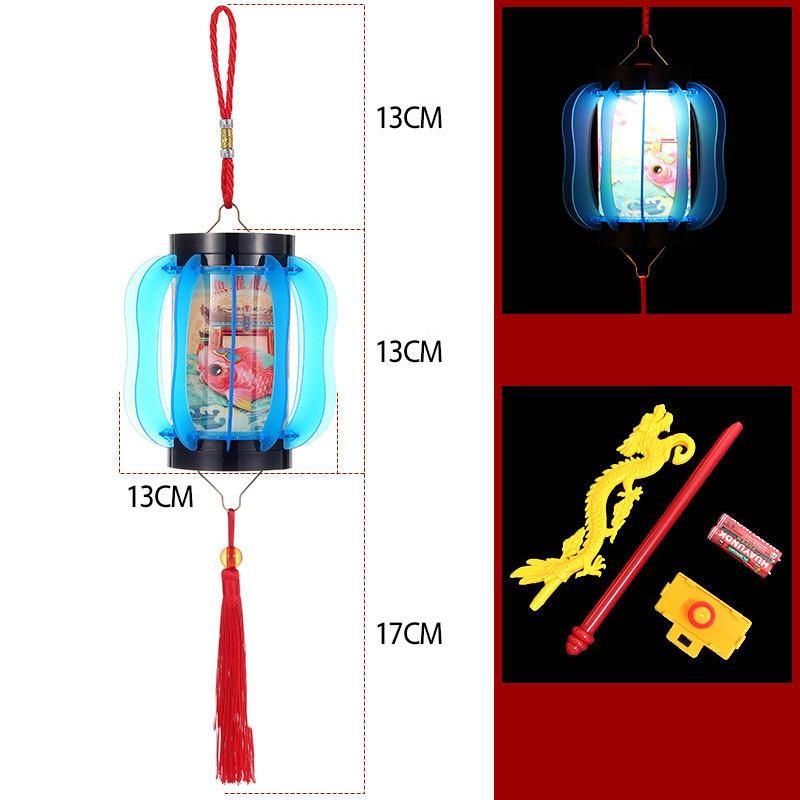 Horse Year New Year Lantern Chinese Style Red Handheld Lantern Tassel Cloth Lantern Hanging Ornament Festival Celebration