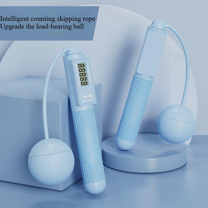 Fitness shaping weight loss exercise adult fat burning weight bearing counting skipping rope