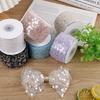 5Yards 50mm Sequin Tulle Ribbon with Silver Wire for Clothing Sewing DIY Hair Bows Hat Decor Craft Accessories Chiffon Ribbon
