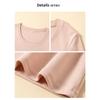 6 Strictly Selected 5 Cotton Round Neck Front Shoulder Bottoming Shirt Women's Spring Inner Slim and Thin T-shirt