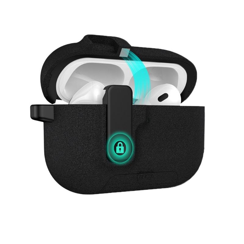 Shockproof Protective Case Phone Stand Case Magnetic Auto Lock TPU Shockproof Protective Sleeve for Wireless Earbuds
