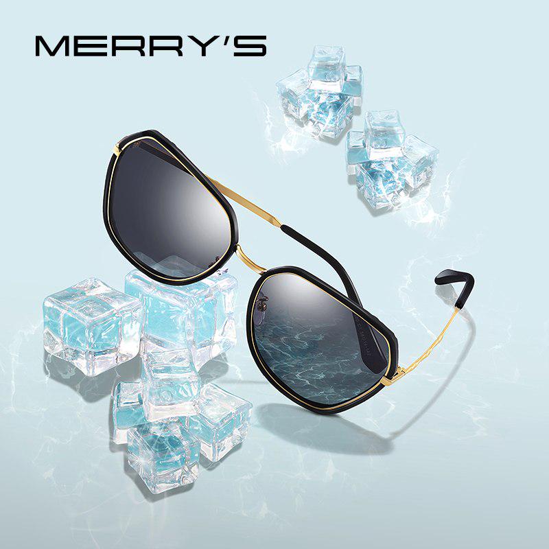 

MERRYS DESIGN модные женские поляризационные солнцезащитные очки «кошачий глаз» женские элитные брендовые солнцезащитные очки UV400 S6302 чёрный