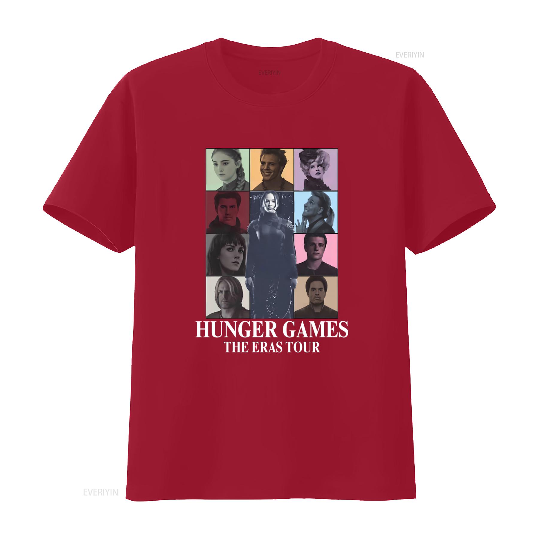 

Eras Tour Hunger Games T Shirt Movie Fans Fashion Casual Top vintage Washed Stretched Breathable homme Versatile fashion S