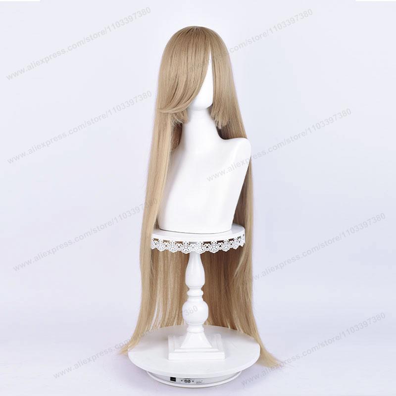Anime 100Cm Long Staight Cosplay Synthetic Wig Black White Red Pink Brown Gold Blue Women Heat Resistant Hair High Quality Wigs