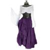 Abito Maxi da Donna Off-Shoulder a Manica Lunga Vestibilità Larga Vita Alta Abito Cosplay Rinascimentale Medievale