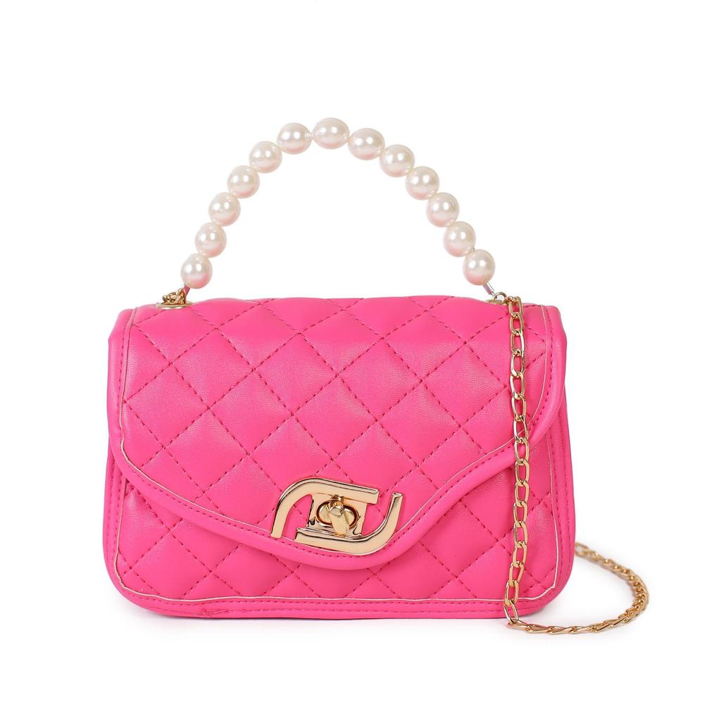 Модная сумка-клатч с бриллиантовой цепочкой, трендовая жемчужная сумочка, милая женская вышитая сумка для мобильного телефона