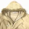 Milkfed Fur Hooded Blouson Coat Yellow Beige Men's S(USED)