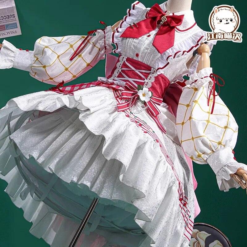 2023 Miku 15th Anniversary Cosplay Costume Pink Cute Lolita Princess Dress Suit Vocaloid Miku Uniform Christmas Carnival Clothes