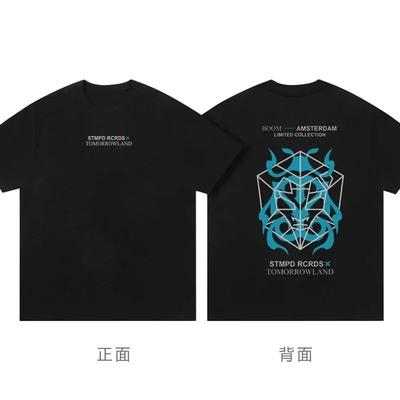 2025 Summer New Fashion Casual High-quality Printed Cotton Short-sleeved Fashion Casual T-shirt Unisex Large Size