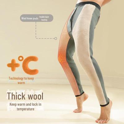 Pantaloni groși de toamnă pentru bărbați, rezistenți la vânt, din lână, cu strat dublu cu catifea, extra groși pentru vremea rece din nord-est