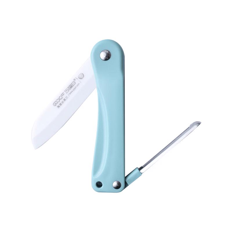SmartWife Folding Ceramic Fruit Knife with Peeler