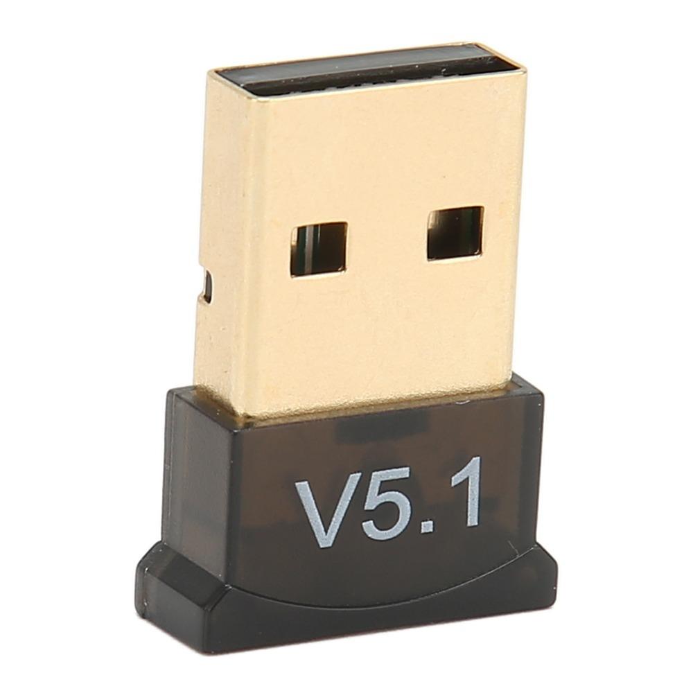 

Universal ABS USB BT Adapter Plug and Play Black BT Dongle Wide Coverage Portable Wireless Receive Office