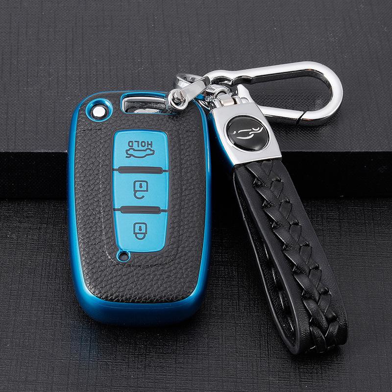 Hyundai Key Case for Santa Fe, Ix35, Festa, Ix25, Elantra, Mistra - Car Buckle Bag Shell.