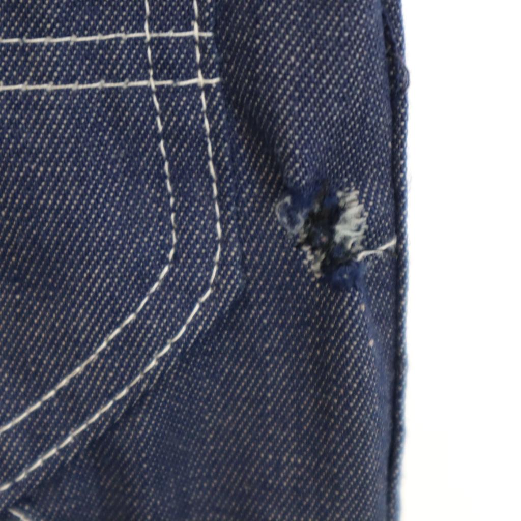 Sears 70s 80s vintage denim Overall Navy Painter Men's Used