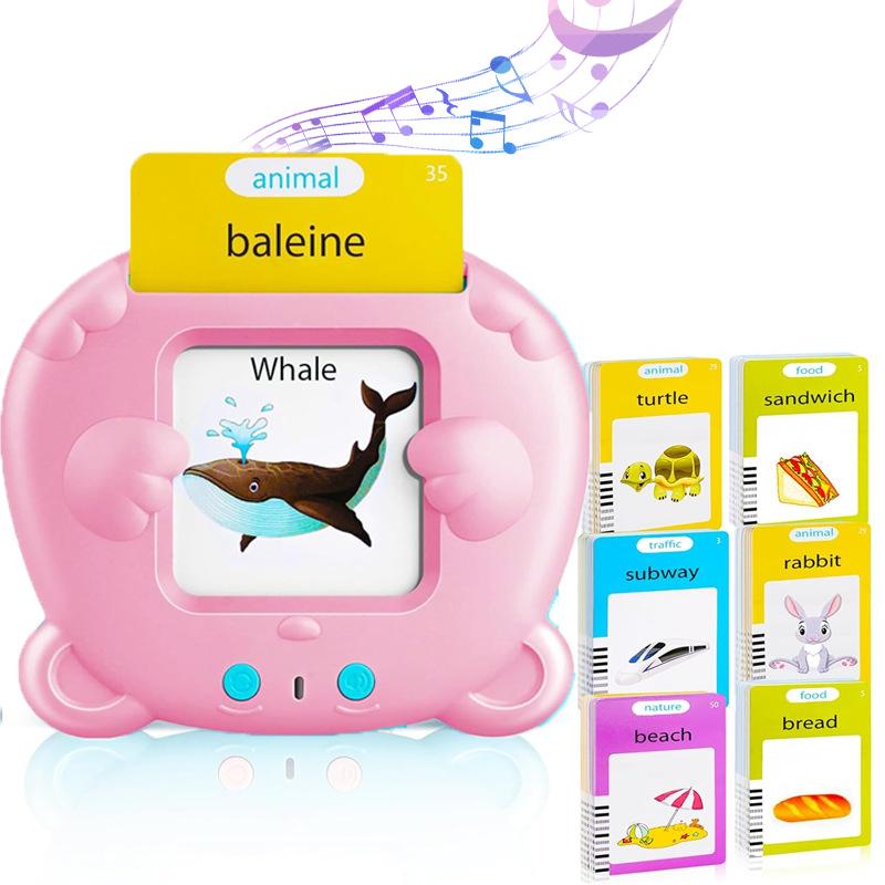 Toddler Learning Machine Talking Flash Cards Books for 1-3 Year Olds Ontessori Toy Preschool Early Educational Toys for Baby