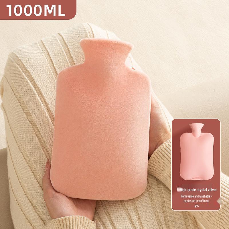 Plüsch-Wärmflasche - Abnehmbarer Winter-Handwärmer, Groß, Verdickt, Explosionsgeschütztes Design.