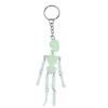 Fashion Punk Skull Multi-joint Car Keychains Skeleton Keyring Skull Keychain Luminous Keyring