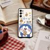 Cute Fat D-Doraemon Blue white   Phone Case For Samsung S 25,24,23,22,30,21,10,9,Ultra,Plus,Lite,FE,4,5 G Soft Black Case