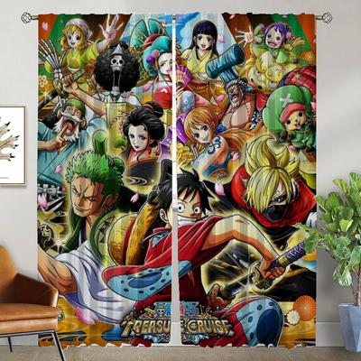 One-Pieces Blackout Curtain for Room 2 Panel Home Interior Curtains Halloween Decoration Tulle for Bedroom Shades Partition