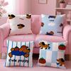 Tomaten-Hund-Serie Kissenbezug 2-in-1 Wendbarer Plüsch-Kissenbezug | Auto/Sofa/Bett | Perfektes Geschenk