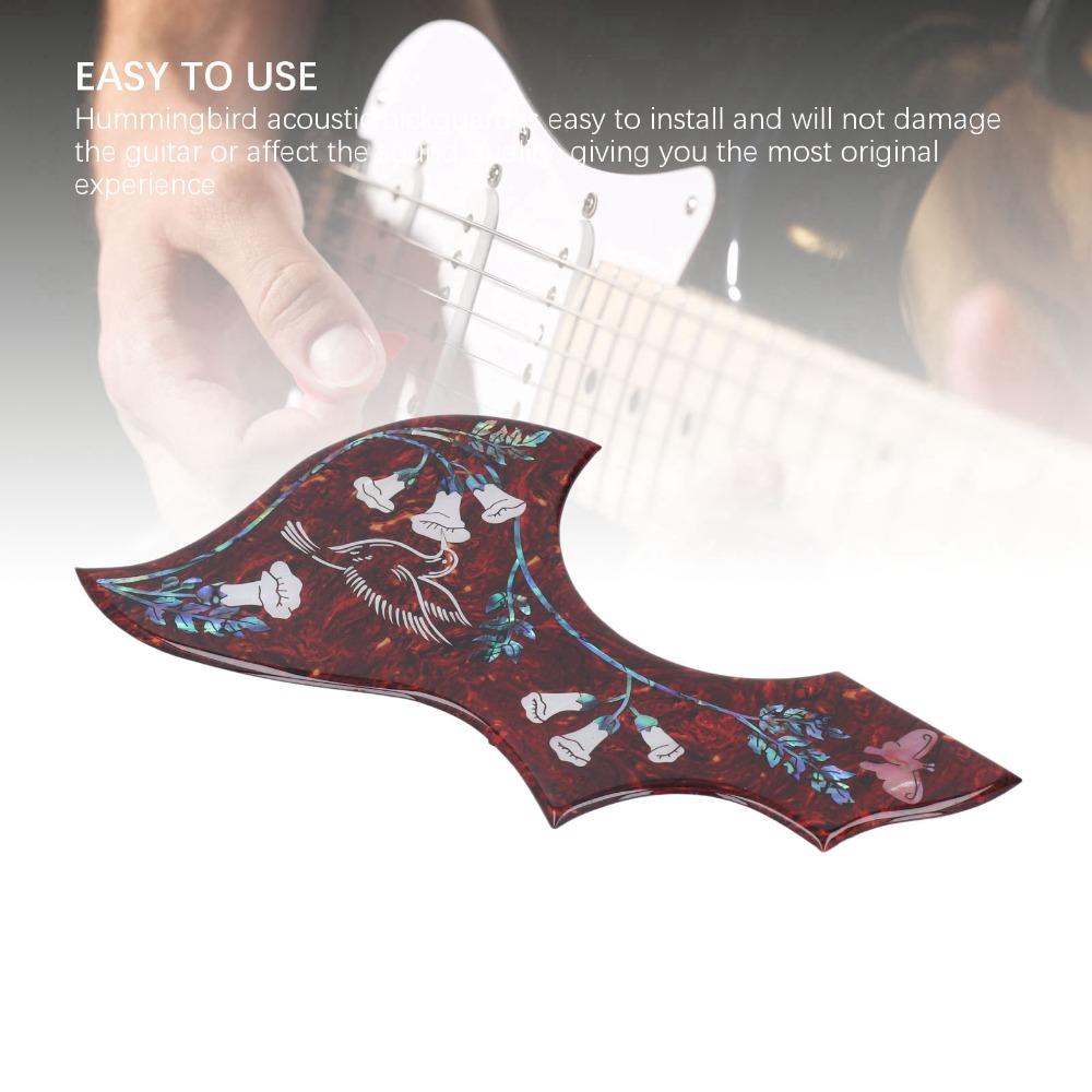Red Tortoiseshell Acoustic Guitar Pickguard Hummingbird Pickguard For Acoustic Guitar