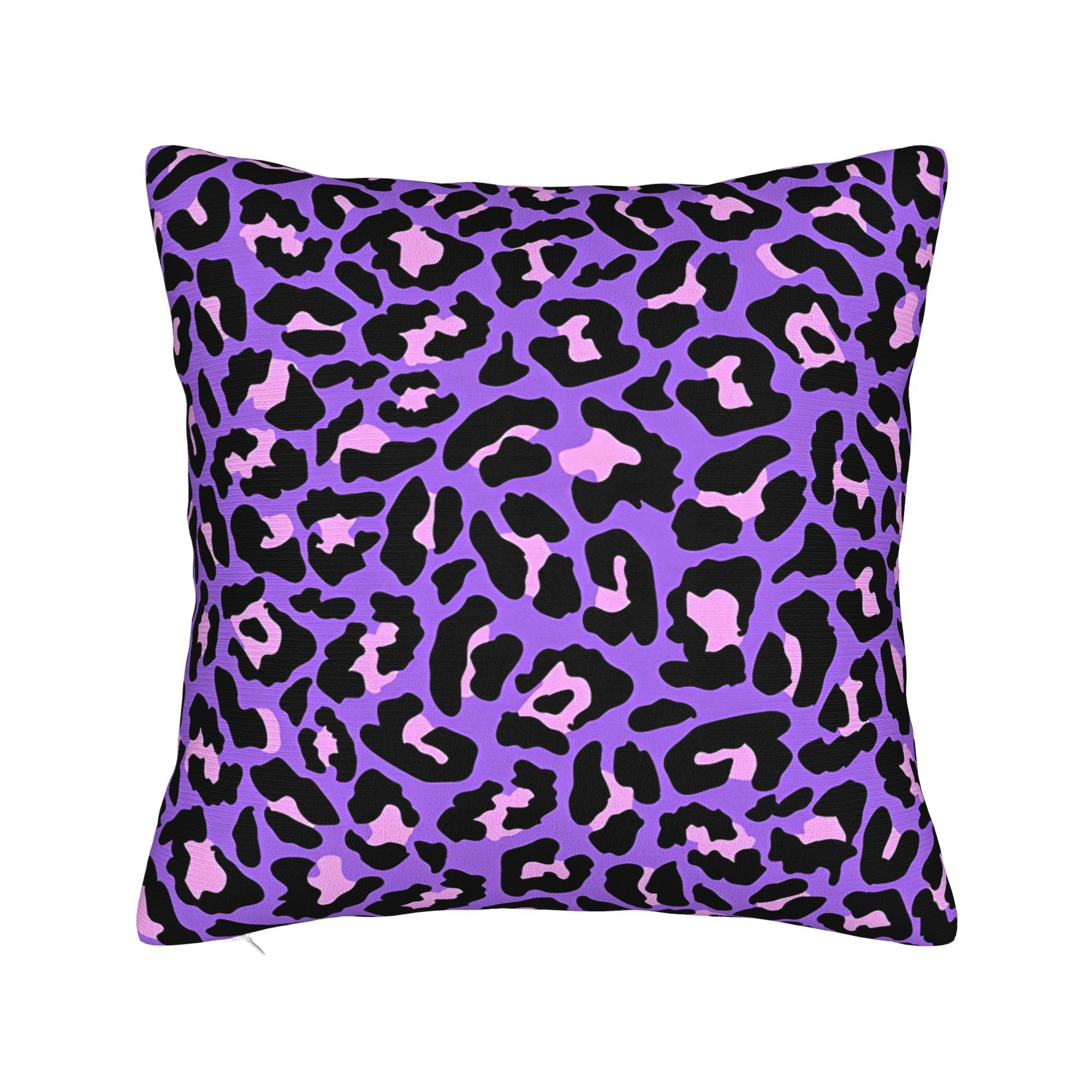 Helenal Unisex Purple Cheetah Print Cojines Throw Pillow Case Home Sofa Chair Decorative