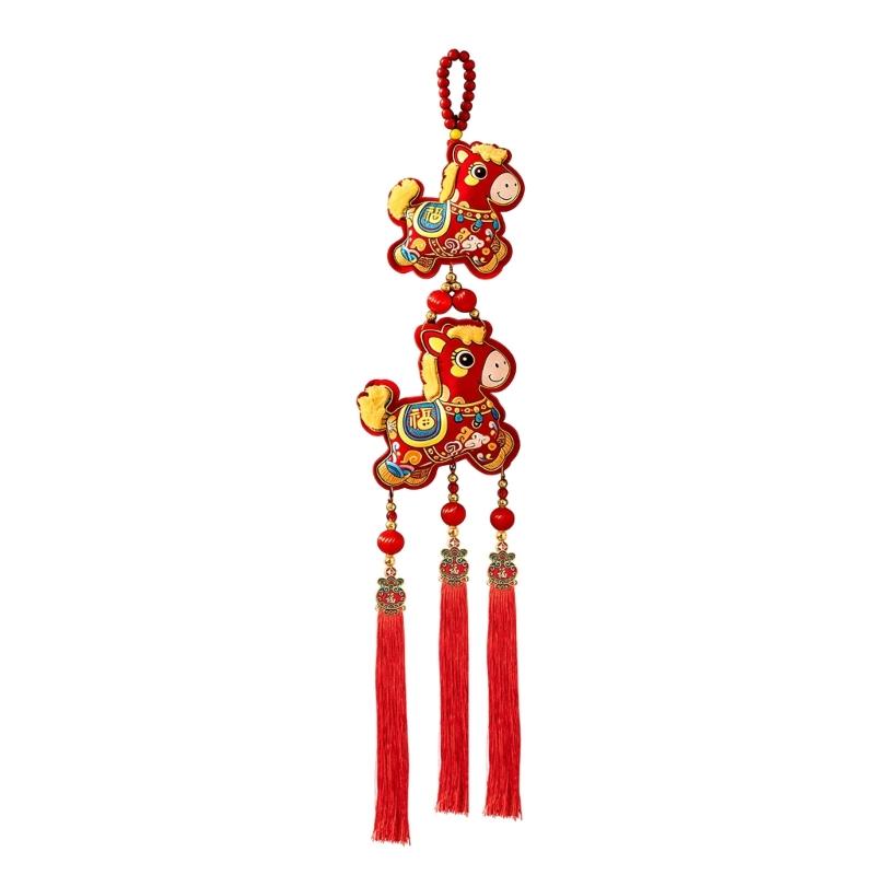 Strong Hook Fabric Festival Hanging Ornament For Chinese New Year Decoration Multi Purpose Accessories
