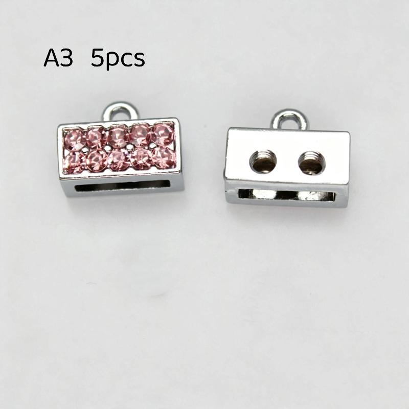 5/10Pcs Jewelry Diy Accessories 8Mm Crystal Connector Charms For Bracelet Making Keychain Phone Strip Women Gift