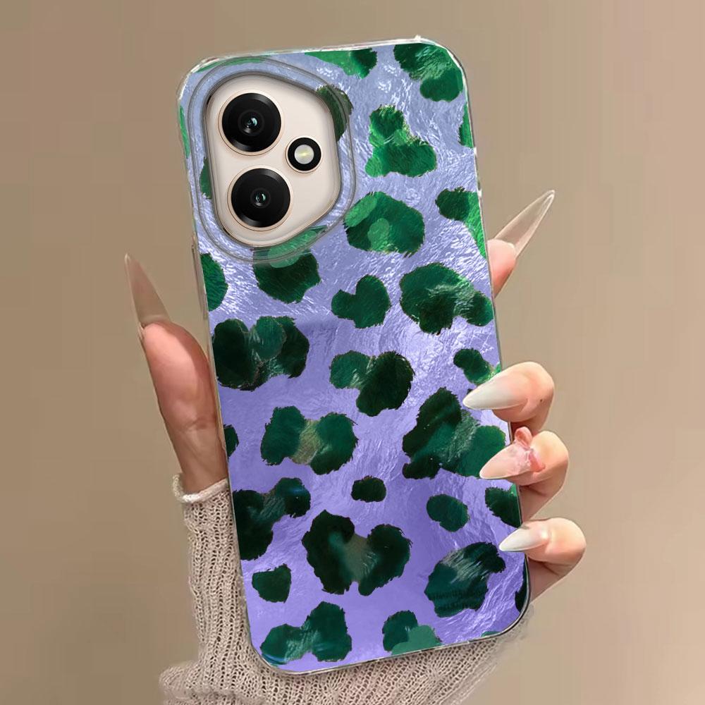 Pink Green Leopard Phone Case for Honor 400 200 90 Smart Pro Magic7 6 5 70 Lite X9a X9c X9b X8b X8a X8c X7c X7b X6c X6 TPU Cover