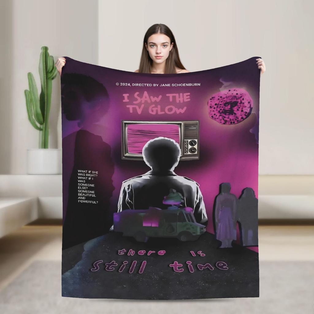I Saw The Tv Glow  Merch Blankets Super Soft Fleece  Throw Blanket Comfortable Plush Thin Quilt