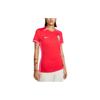 Nike Einfarbiges Logo Rundhals Kurzarm T-Shirt Damen Oberteile Rot DR4003-679