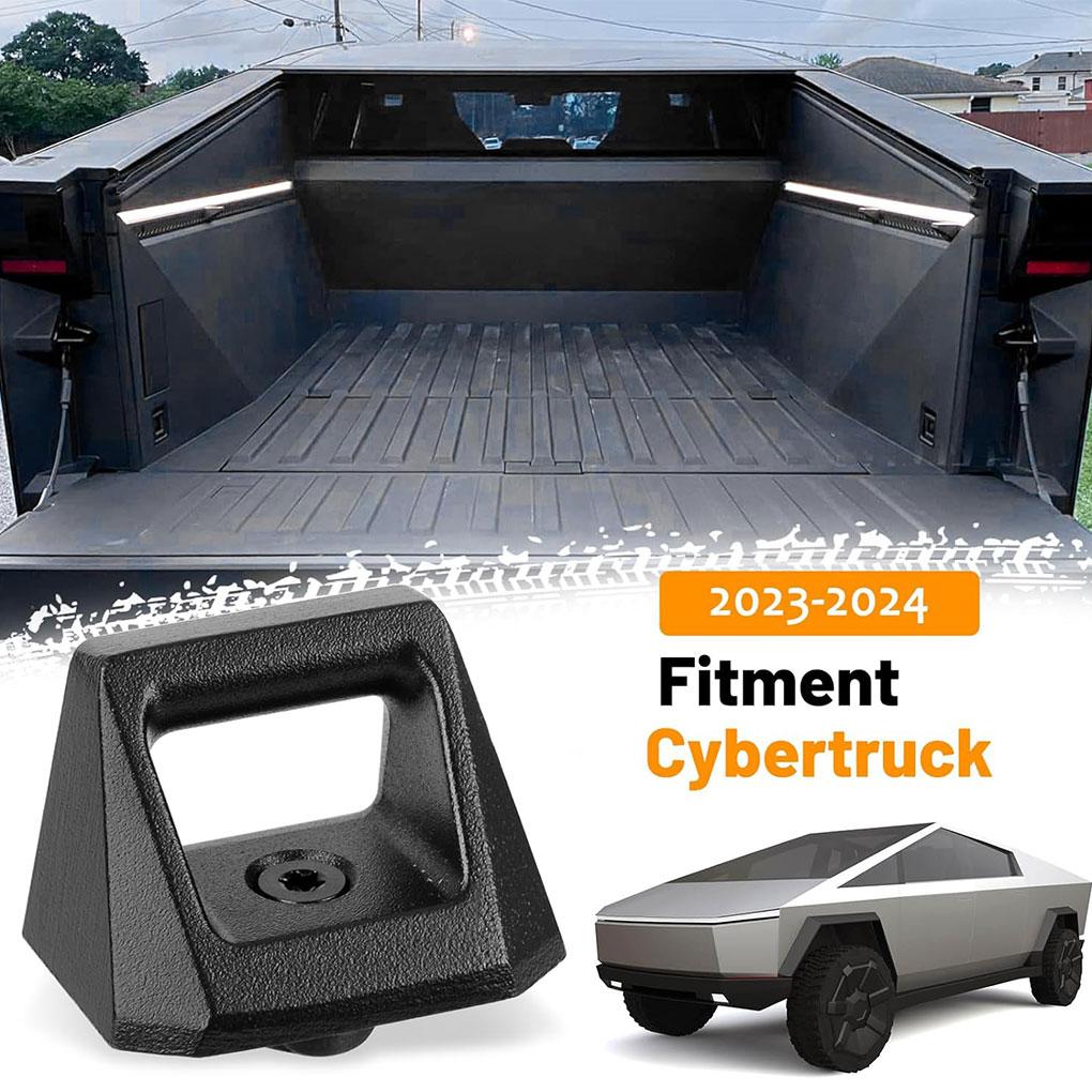 4pcs Rear Bucket Rail Hook For Tesla Cybertruck 2026 Trunk L-track Splints Hook Fasteners Auto Accessories
