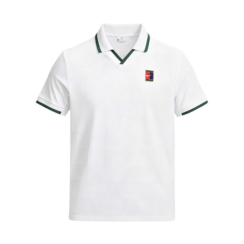 Nike Court Slam Dri-Fit Adv Rahat Kısa Kollu Hızlı Kuruyan Tenis Tişörtü Erkek üstler IB1025-100
