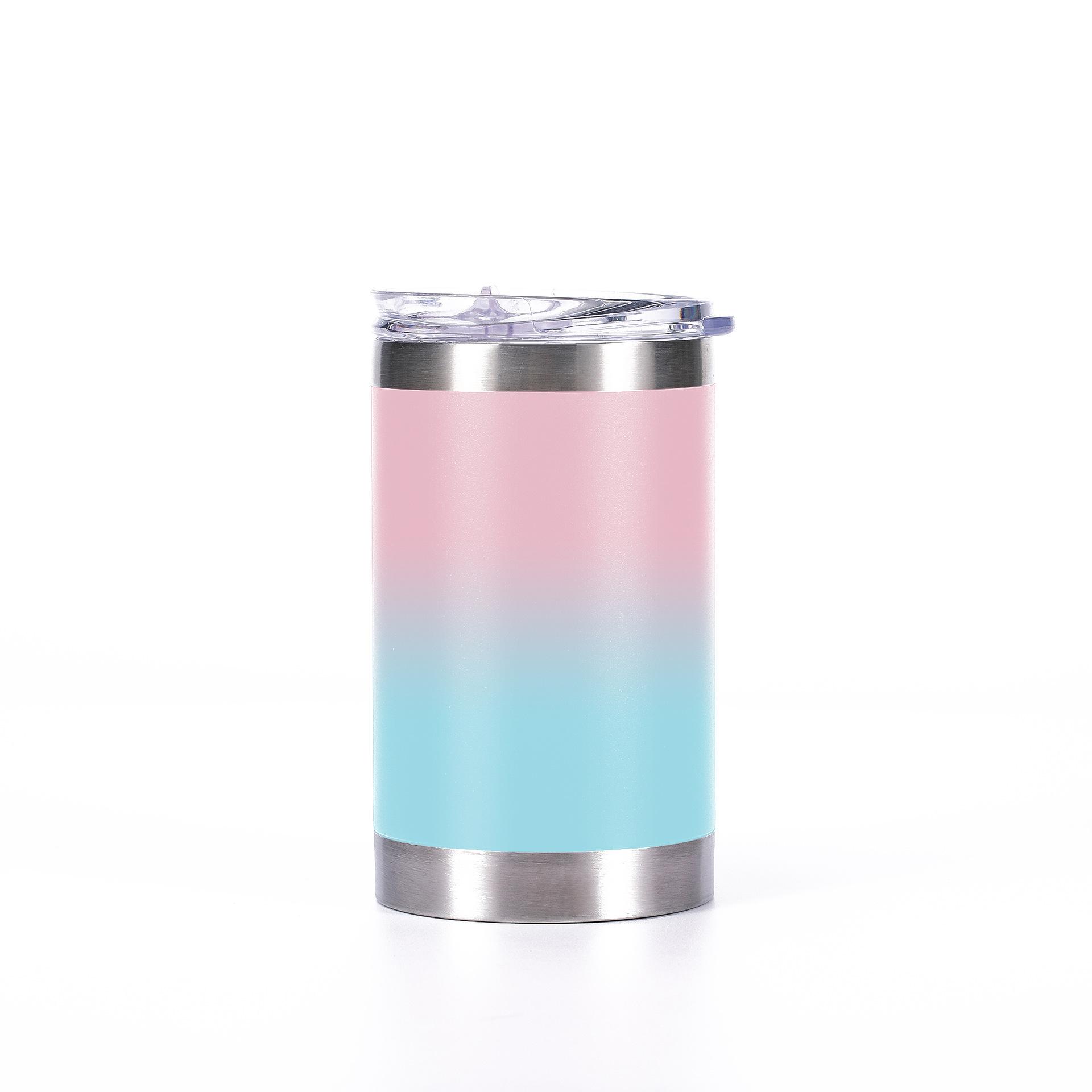 New 12oz stainless steel vacuum car mug outdoor cooler 4-in-1 cola can beer mug 12oz