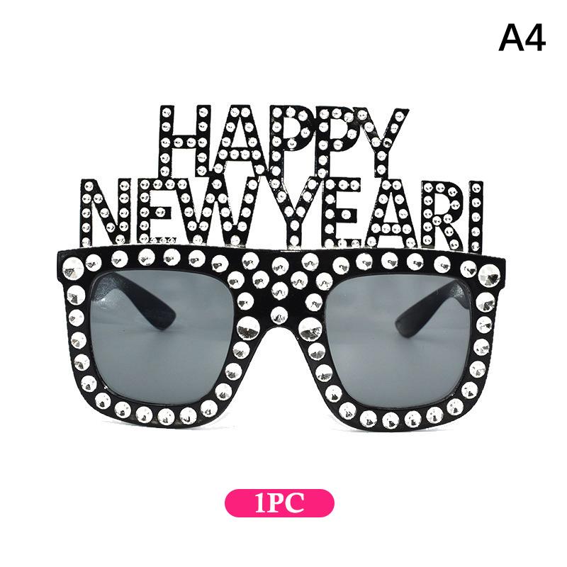 Funky Glasses For Christmas 2026 And  Year'S Gifts Happy  Year Decorative Glasses Party Props  Year Party Supplies