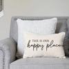 PANDICORN This Is Our Happy Place Pillow Covers 12x20 Inch Modern Farmhouse Outdoor Decorations Lumbar Decorative Throw Pillows Cases Cushion Covers