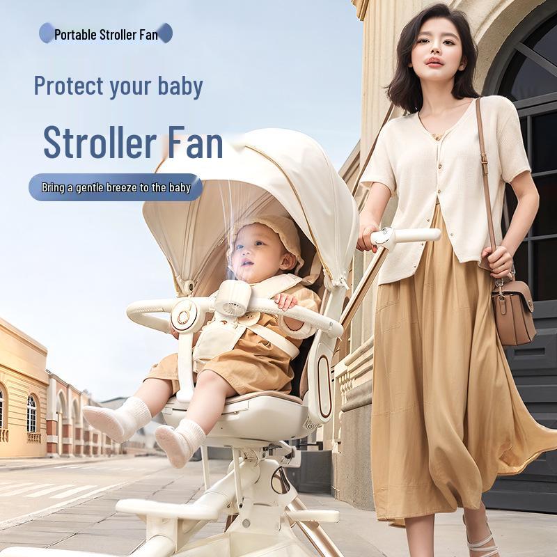 Portable Hanging Fan for Camping and Cycling - Long Battery Life, Heatstroke Prevention, Neck and Waist Wearable Design.