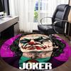 1pz Tappeto Rotondo Joker Clown per Ufficio, Sotto Sedie da Ufficio Camera da Letto Soggiorno Decorazione per la Casa, Decorazione Stanza, Disponibile in Varie Misure