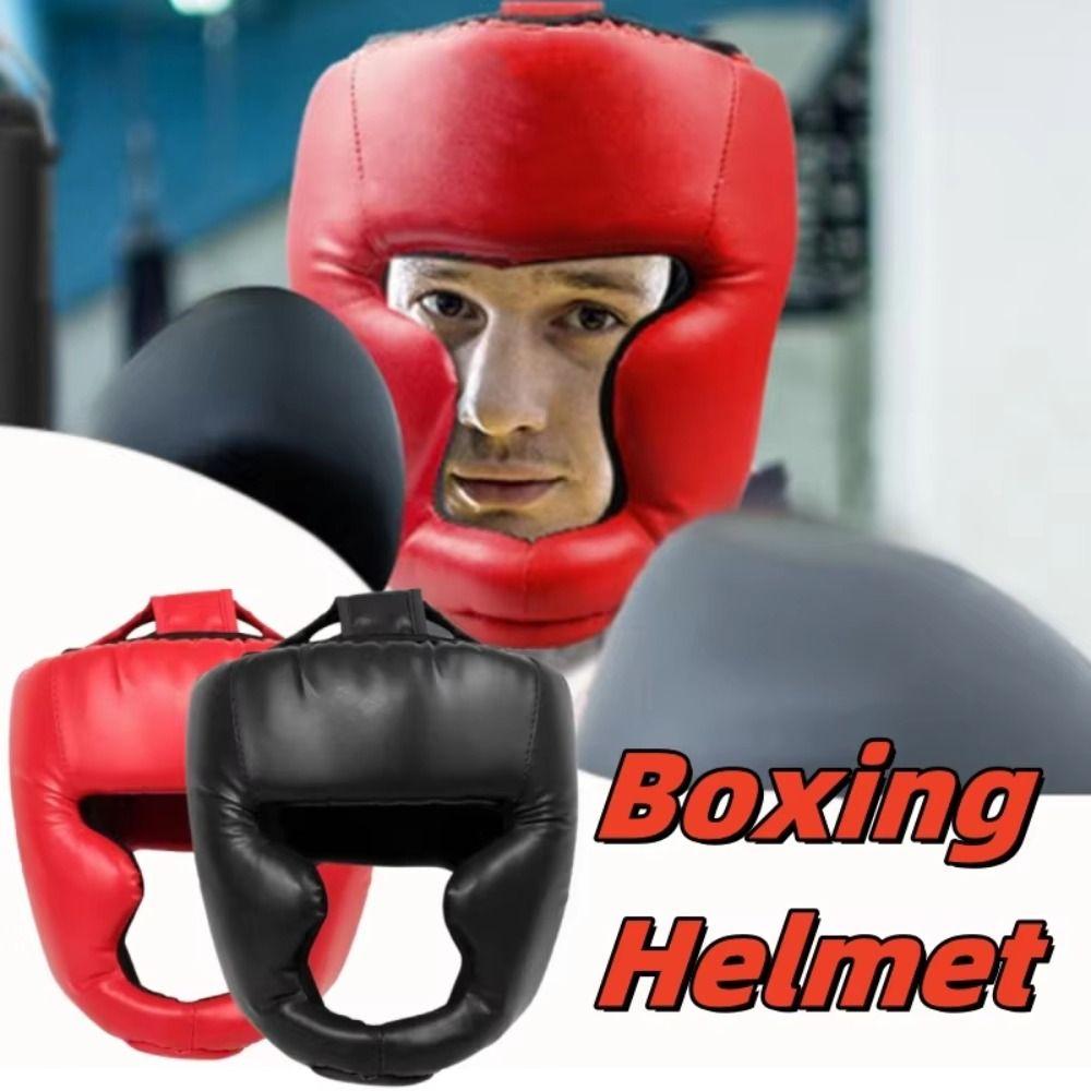 Full-Covered Taekwondo Head Gear Sanda Training Karate Head Guard Boxing Helmet  Adults Kids